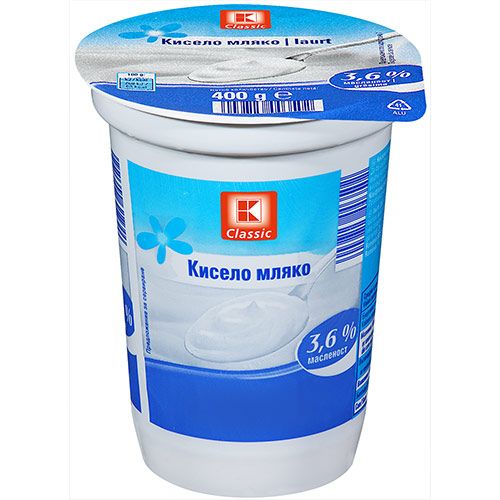 K-Classic.Кисело мляко. 3.6% масл.
