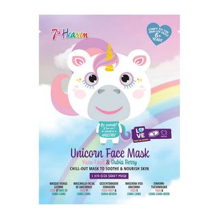 Masca hidratanta 7th Heaven, fructe de acai si rodie, model Unicorn