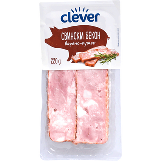 Clever Свински Бекон / bacon слайс 220 ГР / AB903036