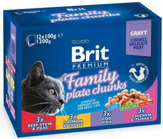 BRIT PREMIUM plic, Family MULTIPACK 1200g (12x100g) 