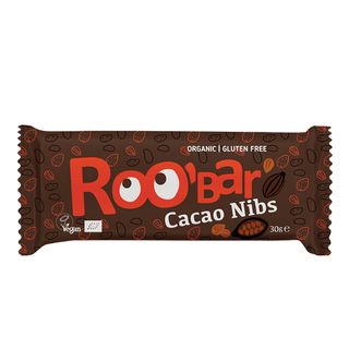 ROOBAR organic cacao nibs almonds čokolada 30 GR | 3800225477949