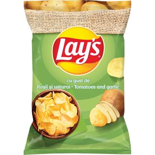 Lay's, Chips cu gust de rosii si usturoi 125g (ID 64503)