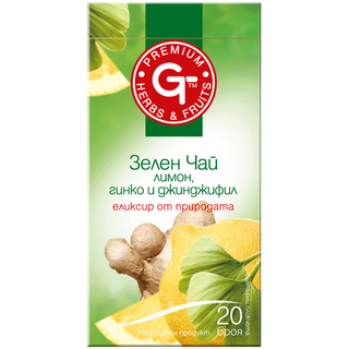 GT Зелен Чай Лимон, Гинко И Джинджифил 30 ГР / 38919236