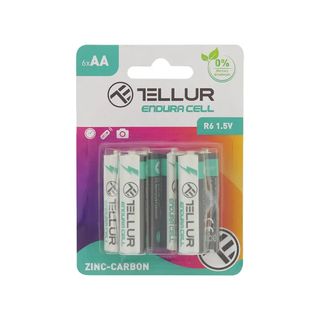 Baterie Tellur Endura Cell, Zinc-Carbon, AA R6, 1.5V, 6buc/set