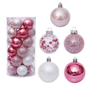 Kuglice roze 6 cm 30/1 pak