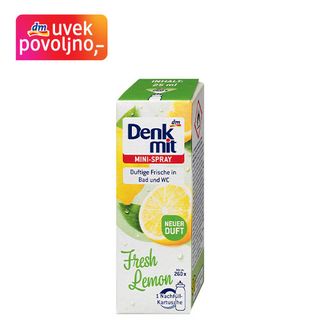 Denkmit mini osveživač prostora u spreju Fresh Lemon - dopuna, 25ml