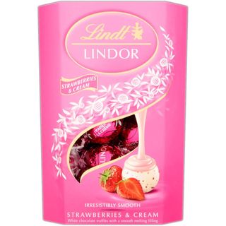 Lindt, Trufe de ciocolata alba cu aroma de capsuni 200g (ID 24968)