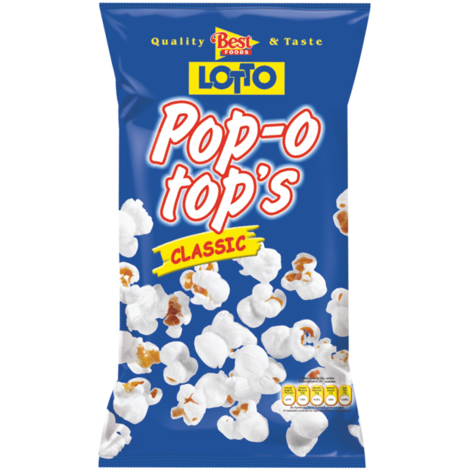 Пуканки Lotto Pop-O-Tops Класик  Изпукани
