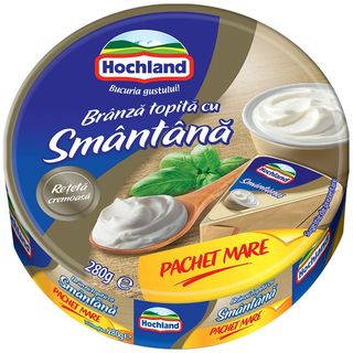 Branza topita cu smantana Hochland, 280 g