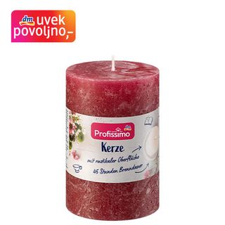 Profissimo rustična sveća bordo 100/68, 1kom