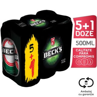 Beck's, Bere blonda 5+1 x 0.5L (ID 42562)