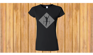 TRAPEZE crna ženska majica t-shirt