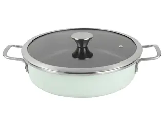 Tava rotunda cu capac Delimano Nordic Mint 28 cm