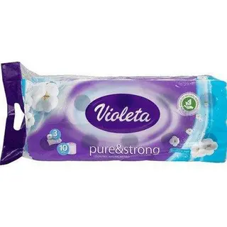 VIOLETA TOALETNI PAPIR 10/1 3-SL PURE&ST (439202)