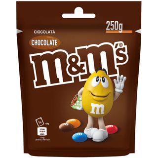 M&M's  bomboane de ciocolata cu lapte, cu glazura crocanta si colorata 250 g