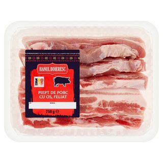 Hanul Boieresc Piept de porc feliat cu os 750 g