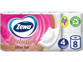 Hartie igienica Zewa Exclusive Ultra Soft 4 straturi 8 role 