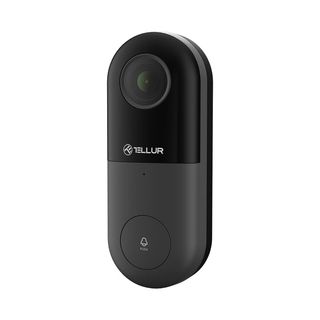 Video interfon WiFi Tellur Smart, 1080P, PIR, Wired, Black