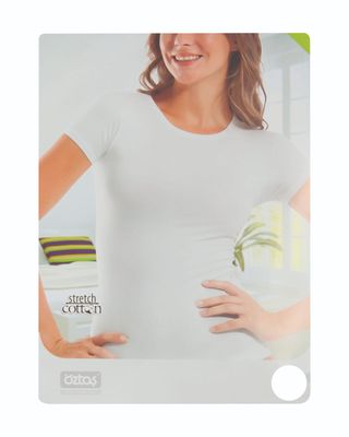 ASTAS majica ženska okrugli izrez L bijela | 8693875265456