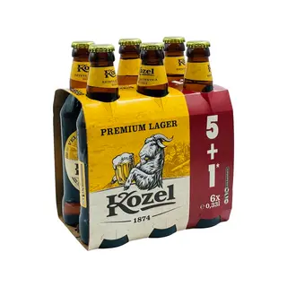 Kozel Premium 6Pack Bere Sticla 0.33L (5+1)