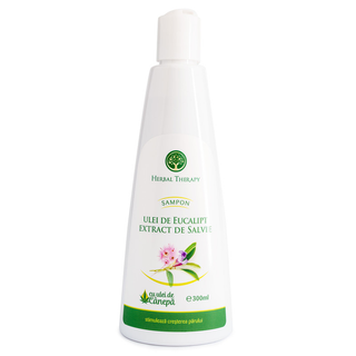 Șampon cu extracte de Salvie, ulei de Eucalipt și ulei de cânepă 300 ml
