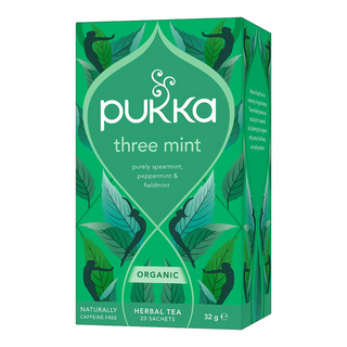 Ceai BIO PUKKA Three Mint, 20 pliculete