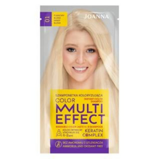 Sampon nuantator cu keratina Multi Effect Color 01 Blond Nisipiu, Joanna | 35 g