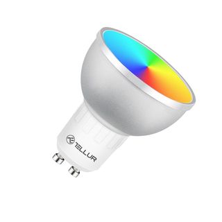 Bec WiFi LED Tellur Smart, GU10, 5W, lumina alba/calda/RGB, reglabil