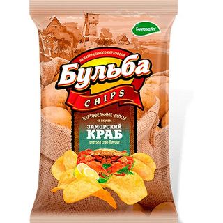 БУЛЬБА Chips crab 75g