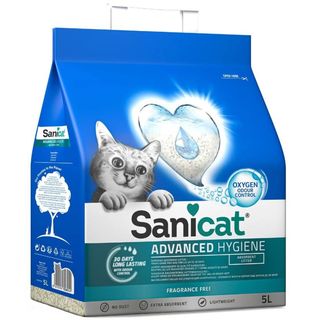 SANICAT Nisip igienic pentru pisici Advanced Hygiene, diatomit 5L/2,1kg (COD PSANADH2005L31)
