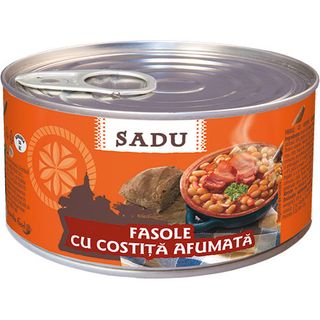 Sadu Fasole Cu Costita Afumata 400G