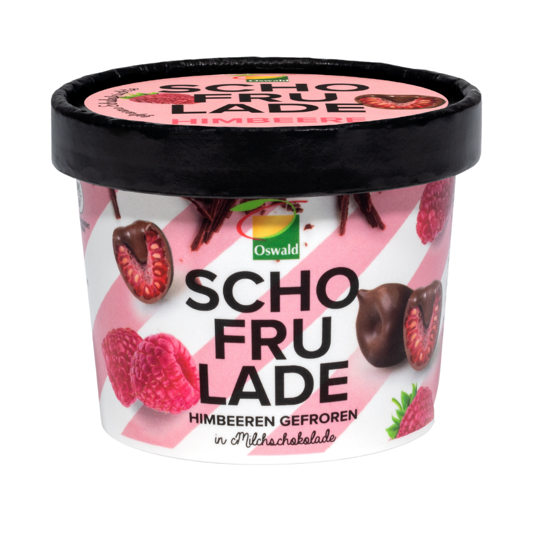 Малини Schofrulade в Млечен шоколад Замр.