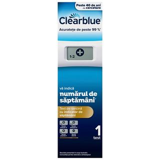 Clearblue Test De Sarcina Cu Indcator De Saptamani 1 Buc