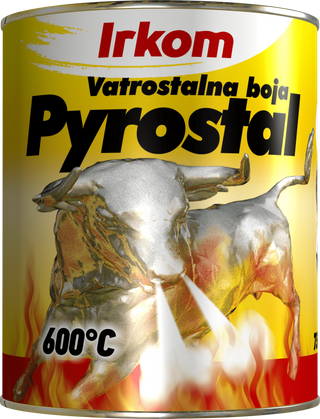 Pirostal alu bronza 600C 0.75l crni Irkom 88150016
