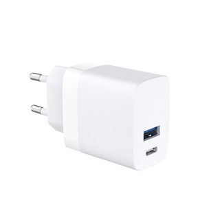 INCARCATOR RETEA CELLARA 15W DUAL USB A QC 3A + USB C PD 25W - ALB,CL72579