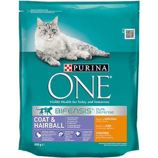 One Coat&Hairball Hr.Usc.Pisici Pui 800G