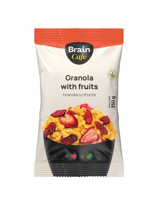 BRAIN CAFE Musli granola cu fructe 350g
