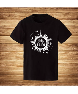 ONE LIFE crna muška majica t-shirt