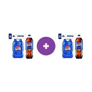 2x Pepsi, bautura cu aroma de cola, pet, 2x2L