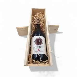 Pachet Cadou Vin Rosu Gitana Saperavi 14%, 0.75L
