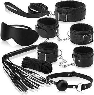 Set Bondage Toyz4Lovers "Fetish Art" 8 piese - Negru
