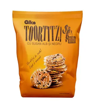 Toortitzi cu susan alb si negru, 80 g