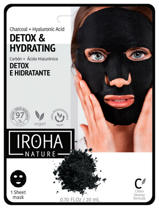IROHA detox tissue maska charcoal 20 ML | 8436036431822
