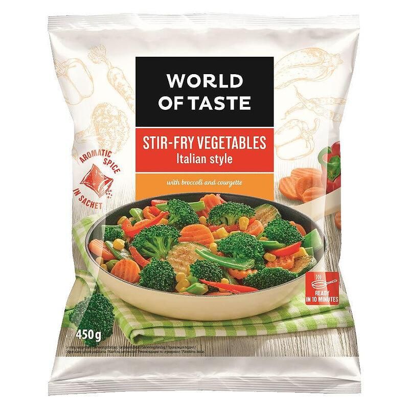 World of taste Микс зеленчуци за тиган по италиански