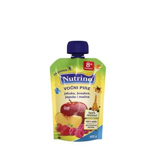 NUTRINO VOĆNI PIRE JABUKA+BRESKVA+JAGODA+MALINA 100G -27440