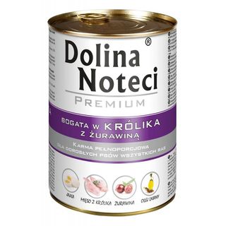 Hrana umeda pentru caini Dolina Noteci Premium Iepure si merisoare 800gr