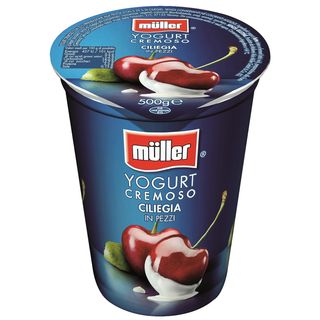 Muller, Iaurt cu bucati de cirese 500g (ID 82912)