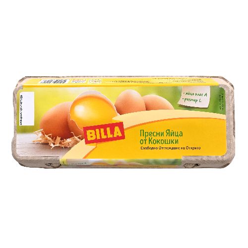 BILLA Яйца L свободно отглеждане 10 БР