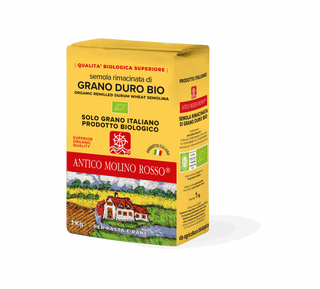 Semola din grau dur ECO macinata pe piatra, 1kg