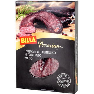BILLA Premium Суджук от телешко и говеждо месо 160 ГР / AB902633